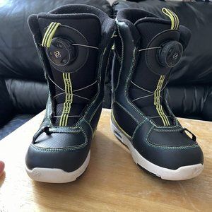 Pre-owned K2 Mini Turbo Kids Light up Boa Snowboard Boots size 12